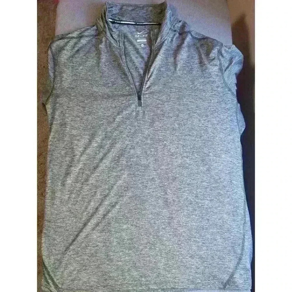 Nike Shirt Mens XL Gray Element Dri-Fit Running Sports Half Zip Performance - Picture 1 of 12